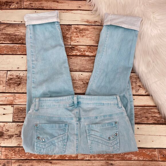 Chico's Platinum Cuffed Cropped Jeans Size 0/S/4 - Picture 6 of 6